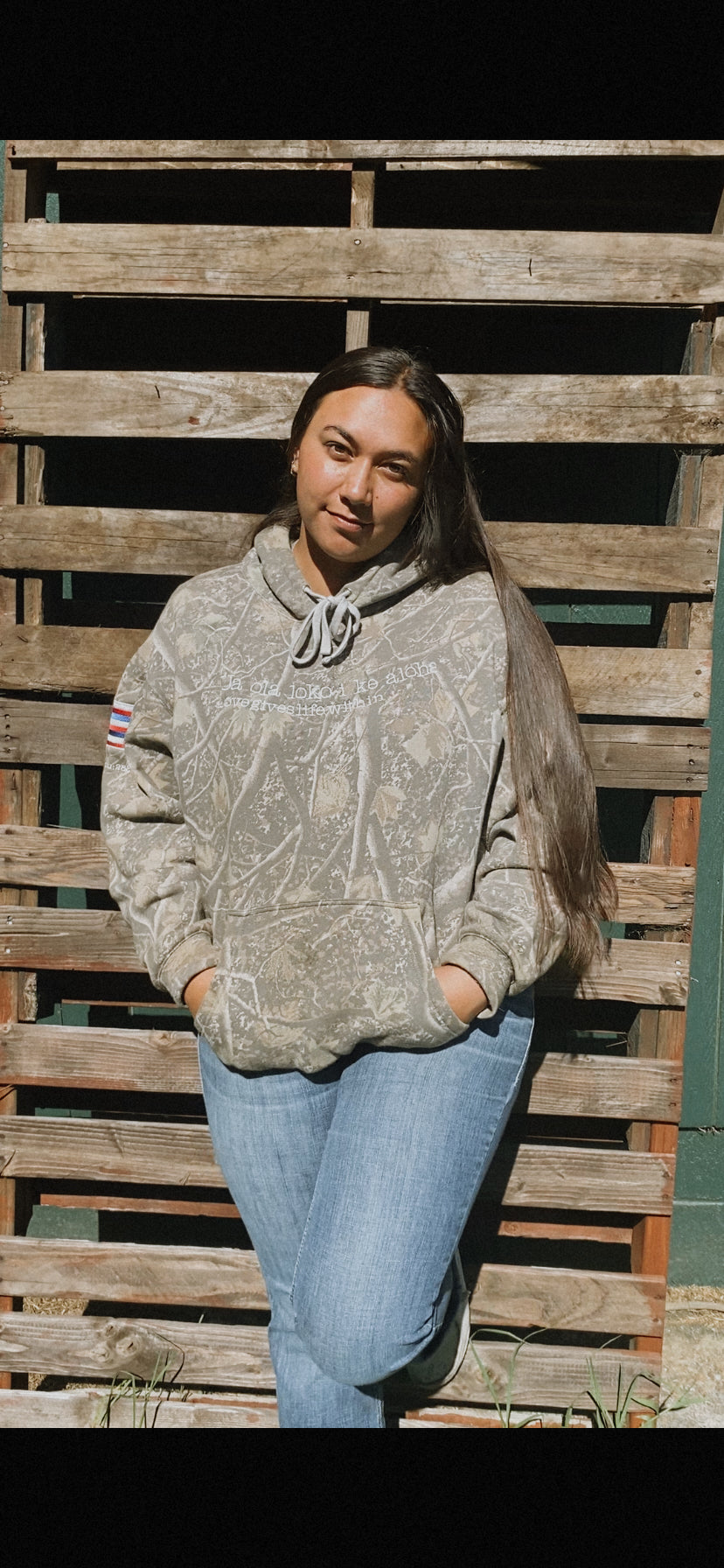Aloha Camo Oversized Hoodie