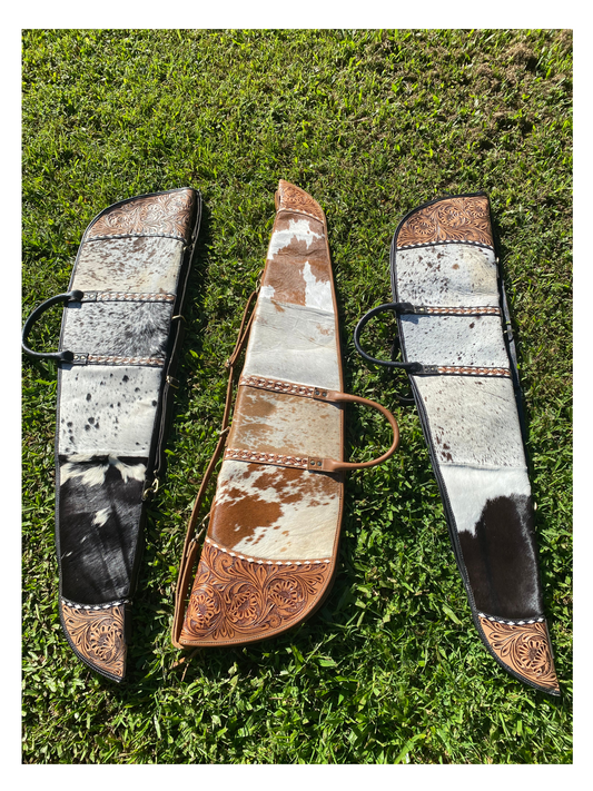 Handmade Western Leather x Cowhide Firearm Case (pre-order only)