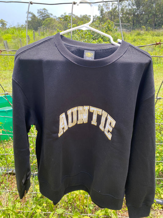 Auntie Palaka Embroidered Sweatshirt