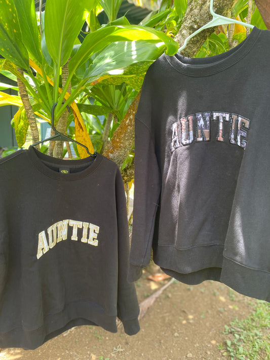 Auntie Western Embroidered Sweatshirt