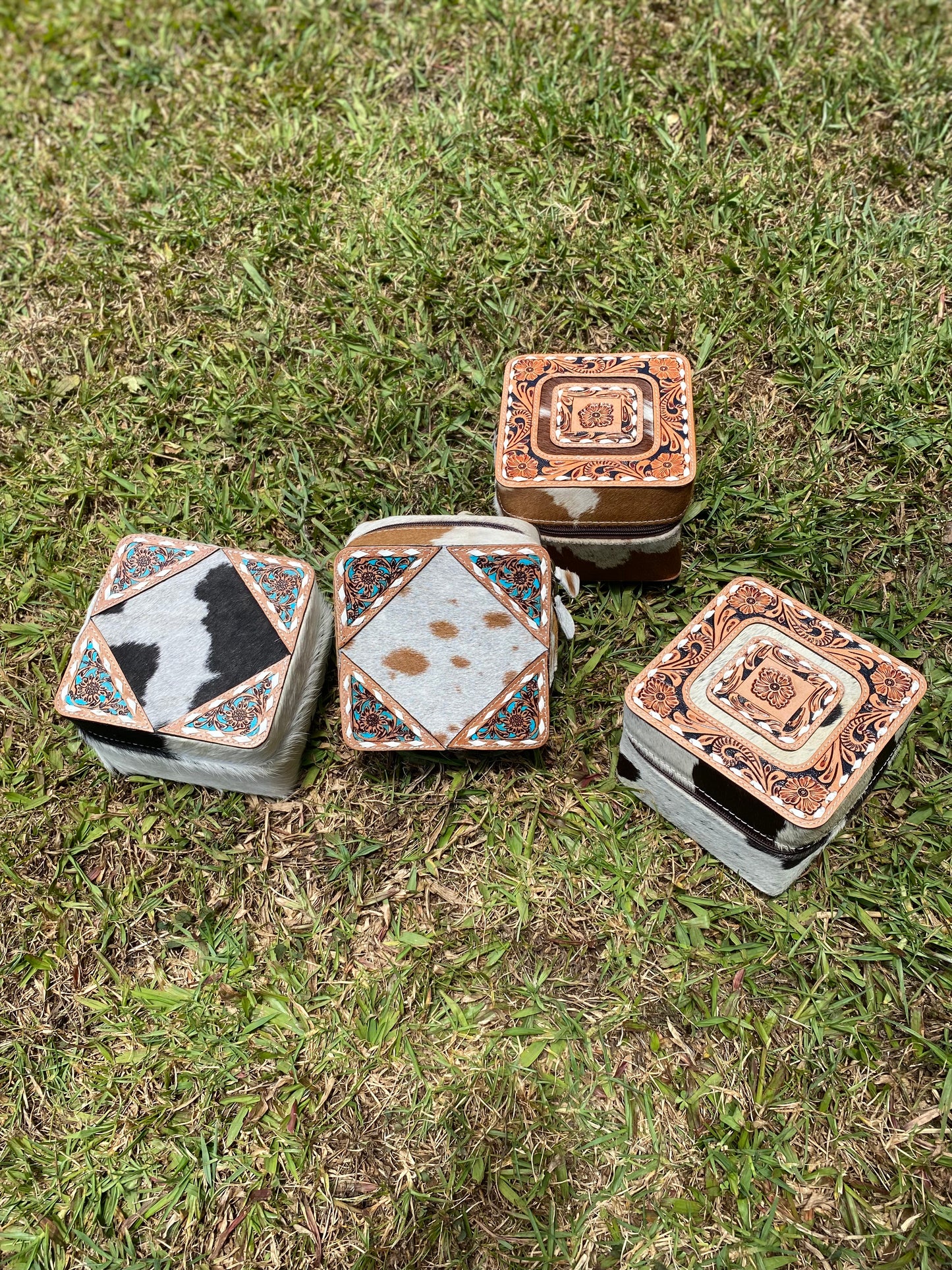 Leather x Cowhide Jewelry Case- Available for a limited time only